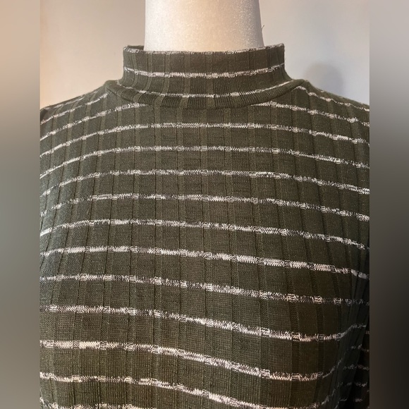 LOGO Lori Goldstein Striped Turtleneck w/ Uneven Bottom: Styling!! - Picture 4 of 8